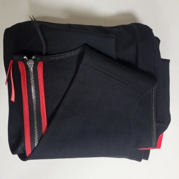 NWT Spanx Perfect Sleeveless Jumpsuit Sz L Tall Black Stretch Flare Leg Zip Back - Picture 10 of 10